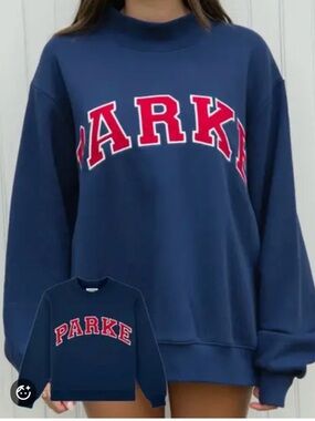 PARKE Heritage Varsity Mockneck Navy/Red